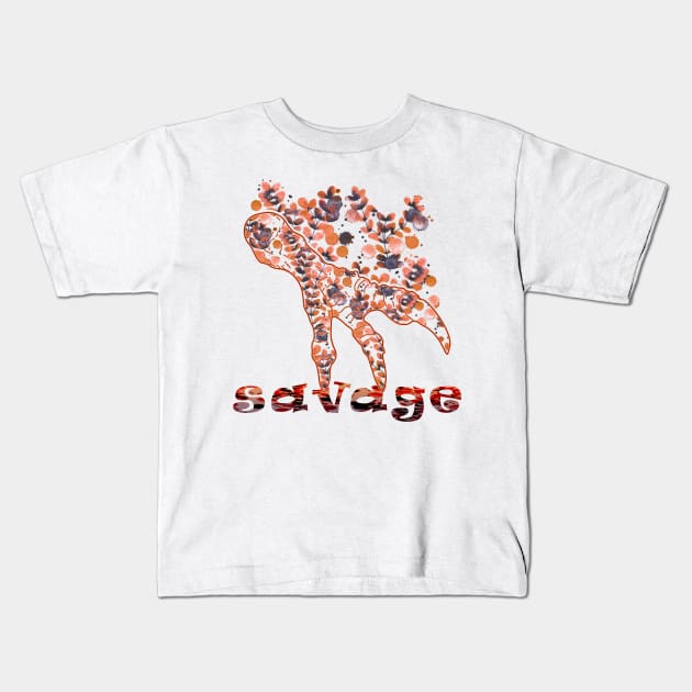 Dinosaur Claw Savage Kids T-Shirt by cesartorresart
